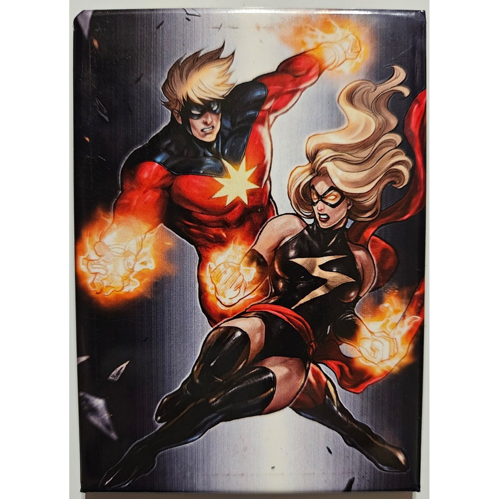 Captain Marvel Ms. Marvel Comic Book‎ Heroes Magnet
